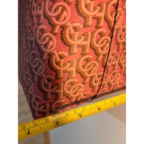 COACH CITY TOTE Monogram Print Coated Canvas Leather Straps CF342 - Picture 6 of 9